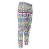 Colorful Aztec Geometric Pattern Print Men's Compression Pants