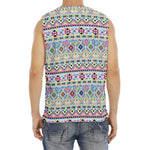 Colorful Aztec Geometric Pattern Print Men's Fitness Tank Top