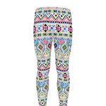 Colorful Aztec Geometric Pattern Print Men's leggings