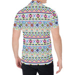 Colorful Aztec Geometric Pattern Print Men's Shirt