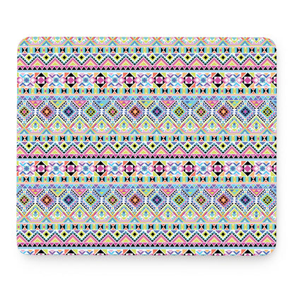 Colorful Aztec Geometric Pattern Print Mouse Pad