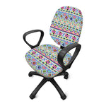 Colorful Aztec Geometric Pattern Print Office Chair Cover
