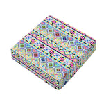 Colorful Aztec Geometric Pattern Print Outdoor Seat Cushion Cover