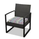 Colorful Aztec Geometric Pattern Print Outdoor Seat Cushion Cover