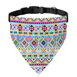 Colorful Aztec Geometric Pattern Print Over The Collar Dog Bandana