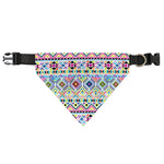 Colorful Aztec Geometric Pattern Print Over The Collar Dog Bandana
