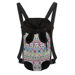 Colorful Aztec Geometric Pattern Print Pet Carrier Backpack