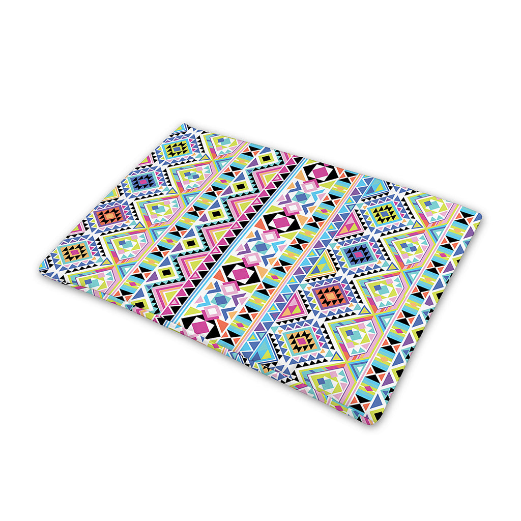 Colorful Aztec Geometric Pattern Print Pet Cooling Mat Cover