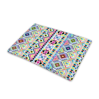 Colorful Aztec Geometric Pattern Print Pet Cooling Mat Cover