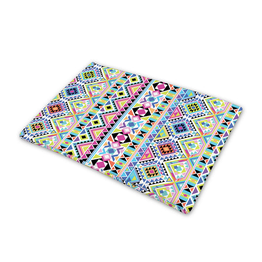 Colorful Aztec Geometric Pattern Print Pet Cooling Mat Cover