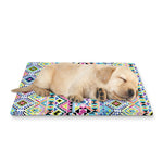 Colorful Aztec Geometric Pattern Print Pet Cooling Mat Cover