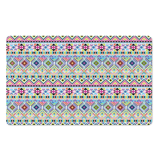 Colorful Aztec Geometric Pattern Print Polyester Doormat