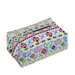 Colorful Aztec Geometric Pattern Print Rectangle Tissue Box Cover