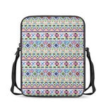 Colorful Aztec Geometric Pattern Print Rectangular Crossbody Bag