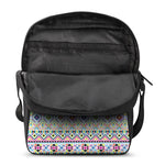 Colorful Aztec Geometric Pattern Print Rectangular Crossbody Bag