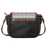 Colorful Aztec Geometric Pattern Print Saddle Bag