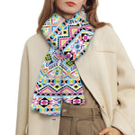 Colorful Aztec Geometric Pattern Print Scarf