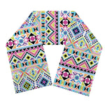 Colorful Aztec Geometric Pattern Print Scarf