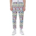 Colorful Aztec Geometric Pattern Print Joggers