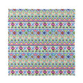 Colorful Aztec Geometric Pattern Print Silk Bandana