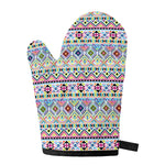 Colorful Aztec Geometric Pattern Print Single Oven Mitt