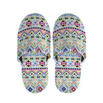 Colorful Aztec Geometric Pattern Print Slippers