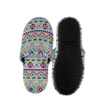 Colorful Aztec Geometric Pattern Print Slippers