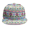 Colorful Aztec Geometric Pattern Print Snapback Cap