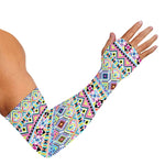 Colorful Aztec Geometric Pattern Print Sun Protection Arm Sleeves
