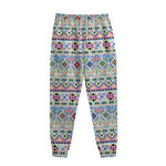 Colorful Aztec Geometric Pattern Print Sweatpants