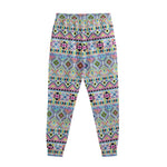 Colorful Aztec Geometric Pattern Print Sweatpants