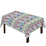 Colorful Aztec Geometric Pattern Print Tablecloth