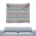 Colorful Aztec Geometric Pattern Print Tapestry