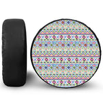 Colorful Aztec Geometric Pattern Print Tire Cover