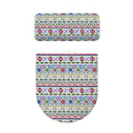 Colorful Aztec Geometric Pattern Print Toilet Lid And Tank Cover Set
