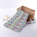 Colorful Aztec Geometric Pattern Print Towel