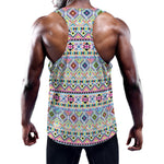 Colorful Aztec Geometric Pattern Print Training Tank Top