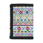 Colorful Aztec Geometric Pattern Print Trifold Wallet