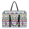 Colorful Aztec Geometric Pattern Print Utility Tote Bag