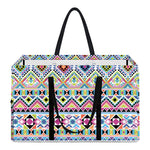 Colorful Aztec Geometric Pattern Print Utility Tote Bag