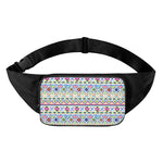 Colorful Aztec Geometric Pattern Print Waist Bag