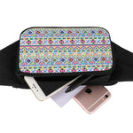 Colorful Aztec Geometric Pattern Print Waist Bag