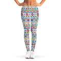 Colorful Aztec Geometric Pattern Print Women's Leggings