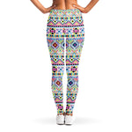 Colorful Aztec Geometric Pattern Print Women's Leggings