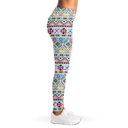Colorful Aztec Geometric Pattern Print Women's Leggings