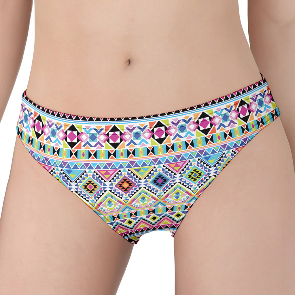 Colorful Aztec Geometric Pattern Print Women's Panties