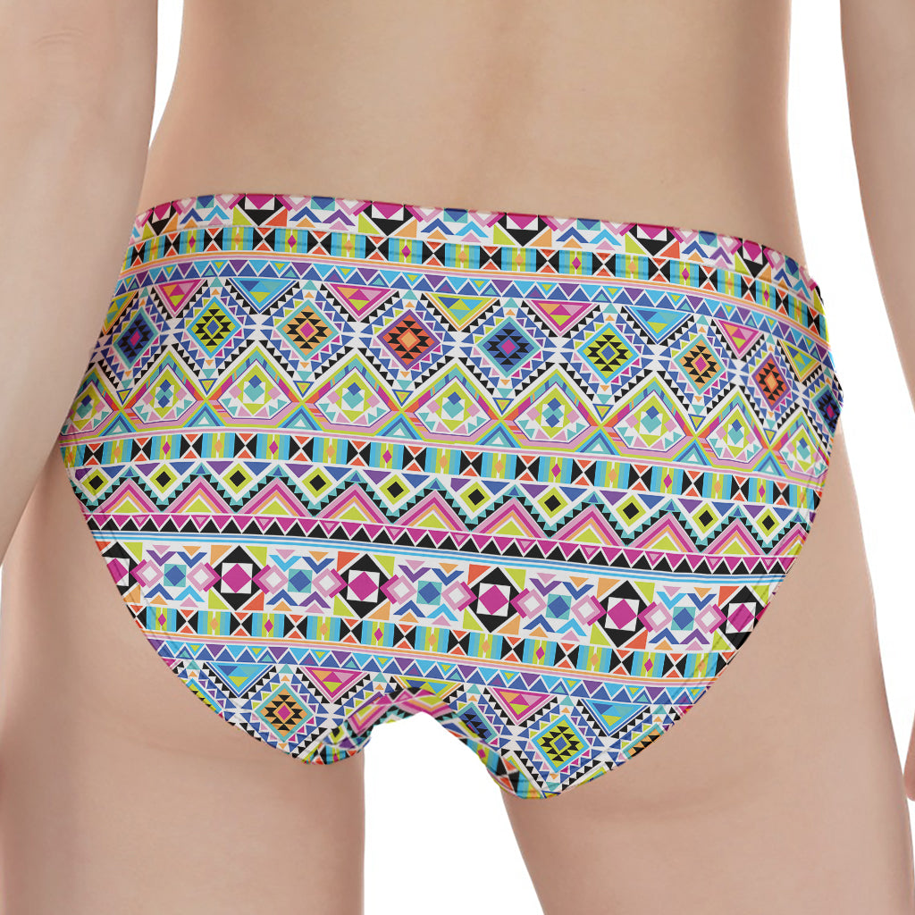 Colorful Aztec Geometric Pattern Print Women's Panties