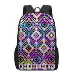 Colorful Aztec Pattern Print 17 Inch Backpack