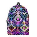 Colorful Aztec Pattern Print School Backpack
