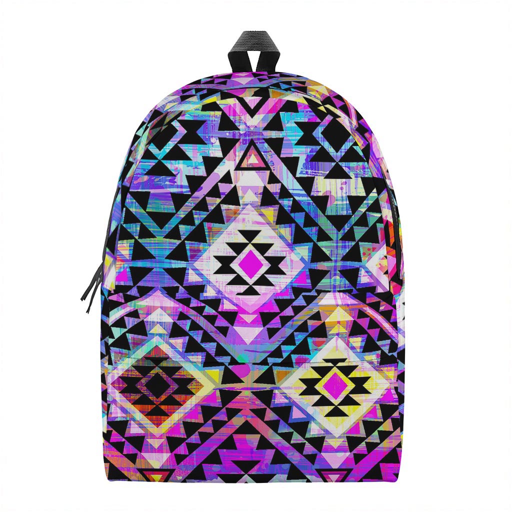 Colorful Aztec Pattern Print Backpack